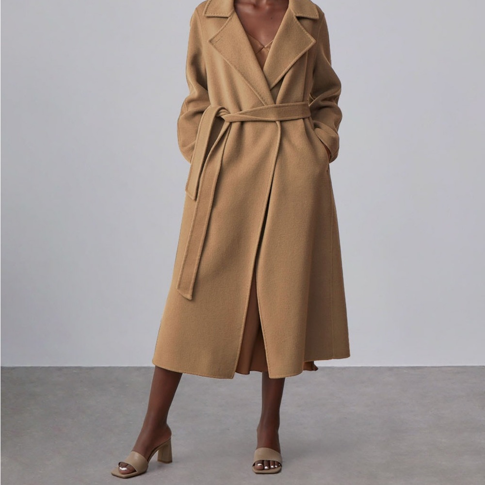 New with tags Silk Maison wrap coat size Large